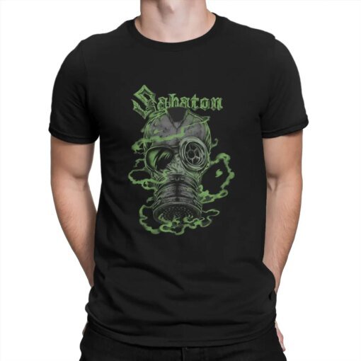 Buy Men T-Shirt Heavy Metal Music Funny Cotton Tees Short Sleeve S-SABATON T Shirts Crew Neck Clothing Gift online shopping cheap