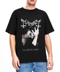 Men Women’s Mayhem Dead Black Metal T Shirts Accessories 100% Cotton Tops Casual Short Sleeve Crew Neck Tees Plus Size T-Shirts