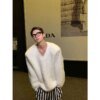 Buy Men weaver Clean and simple woolen sweater pullover sweater Autumn winter 2022 new fashion and versatile casual V-neck sweater online shopping cheap