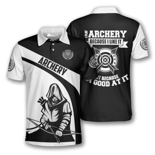 Buy Men's Polo Shirt Personalized Name Archery T-shirt 3D Printed Summer Unisex Short Sleeve Loose Lapel Top Gift for Archery Lover online shopping cheap