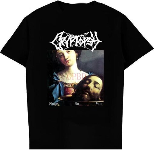 Buy Men's TShirt Short Sleeve Shirt Cryptopsy Rock Tee Women Hiphop Shirts online shopping cheap