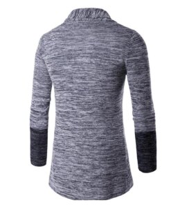 Mens Winter Warm Knitted Cardigan Jacket Slim Long Sleeve Casual Solid Sweater Korean Fashion Coat Blazer Men Clothing