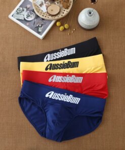 Men’s briefs milk silk low waist elastic bag close-fitting comfort aussiebum