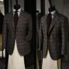 Buy Modern Men's Suit 2 Pieces Blazer White Pants Single Breasted Peaked Lapel Plaid Business Work Wear Wedding Groom Costume Homme online shopping cheap