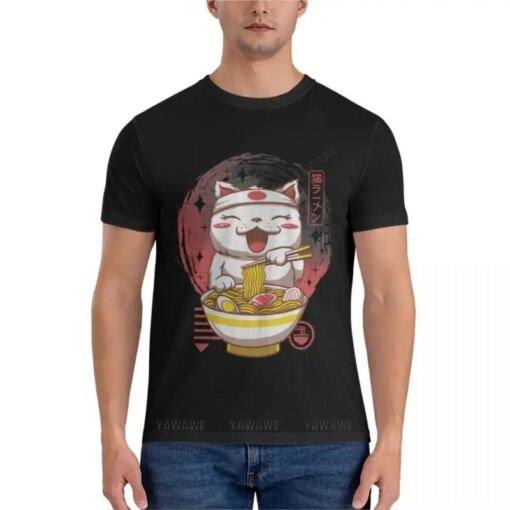 Buy Neko Ramen Classic T-Shirt t shirts for men graphic black t shirt black tshirt men summer tops online shopping cheap