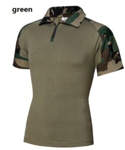 New 2023 Men’s Polo Tactical Polo casual solid shirt men’s short -sleeved camouflage men’s short -sleeved POLO shirt men