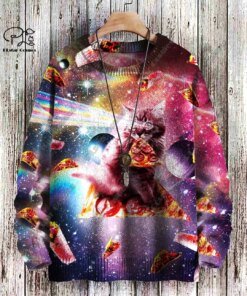 New Animal Series 3D Printing Retro Cute Cat Art Print Authentic Ugly Sweater Winter Casual Unisex Sweater M-1