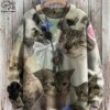 Buy New Animal Series 3D Printing Retro Cute Cat Art Print Authentic Ugly Sweater Winter Casual Unisex Sweater M-6 online shopping cheap
