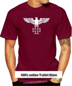 New Eagle Men’s T-Shirt Breast and Back Print cross Double Side