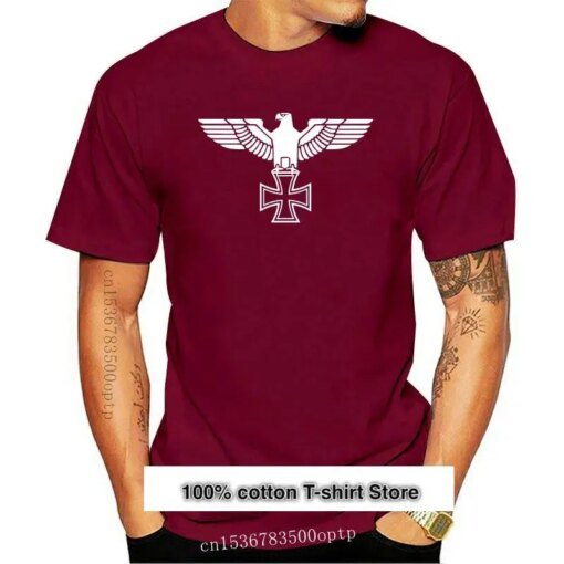 Buy New Eagle Men's T-Shirt Breast and Back Print cross Double Side online shopping cheap