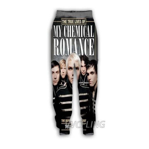 Buy New Fashion 3D Print My Chemical Romance Band Casual Pants Sports Sweatpants Straight Pants Sweatpants Jogging Pants Trousers online shopping cheap