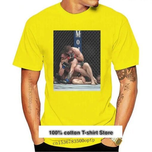 Buy New Khabib Nurmagomedov KO Conor McGregor Men Women Unisex T-shirt online shopping cheap