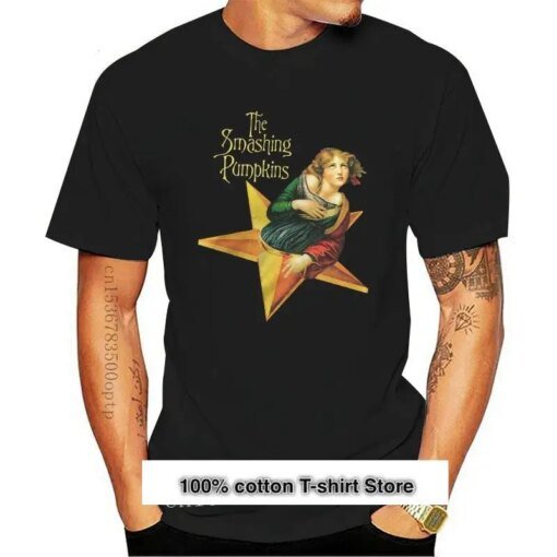 Buy New The Smashing Pumpkins T Shirt Men Women Premium Cotton Rock Novelty multi colors Tee Shirt online shopping cheap