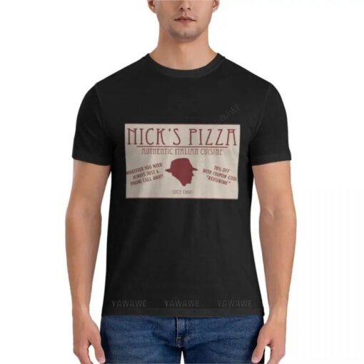 Buy Nick's PizzaClassic T-Shirt men t shirt t-shirts man black tshirt men summer tops online shopping cheap
