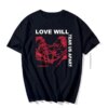 Buy Oversize Tshirt Men Lil Peep Peep Love Will Tear Us Apart Print Unsixe Oversized T Shirt Hip Hop Letter Tshirt Streetwear online shopping cheap