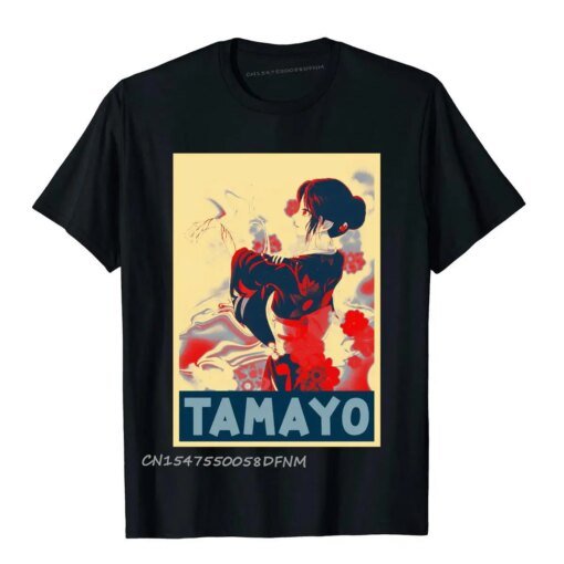 Buy Retro Art Tamayo Demon Anime Newest Street T Shirts Premium Cotton Youth Tops & Tees Kawaii online shopping cheap