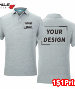 Summer 100% Cotton Lapel Polo Custom Print Logo Casual Men’s And Women’s Short Sleeve Shirt Embroidery Company Team Design Brand