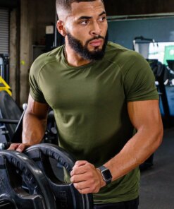 Summer Men’s New Outdoor Sports Breathable Loose Running Camouflage Short Sleeve Training Clothing