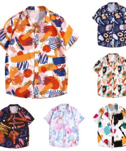 Summer New Striped Shirt All Mens Casual Chirt Short Sleeve Oversized Casual Shirt Holiday