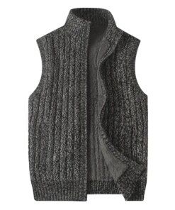 Sweater Men Casual O-Neck Pullover Men Autumn Winter Slim Fit Sleeveless Shirt Mens Sweaters Knitted Pull Homme Plus Szie 6XL