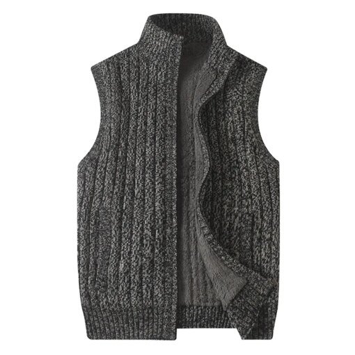Buy Sweater Men Casual O-Neck Pullover Men Autumn Winter Slim Fit Sleeveless Shirt Mens Sweaters Knitted Pull Homme Plus Szie 6XL online shopping cheap