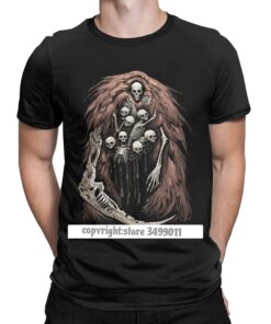 The Gravelord Tshirts Men Dark Souls Skeletons Skulls Scary Funny Premium Cotton Tees T Shirts Printed Clothes