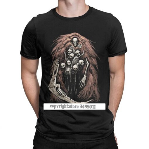 Buy The Gravelord Tshirts Men Dark Souls Skeletons Skulls Scary Funny Premium Cotton Tees T Shirts Printed Clothes online shopping cheap