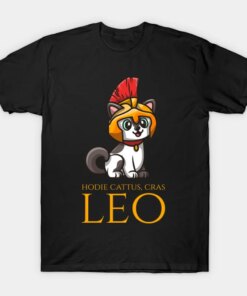 Today A Cat, Tomorrow A Lion – Classical Latin Language T-Shirt 100% Cotton O-Neck Short Sleeve Casual Mens T-shirt Size S-3XL
