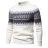 Buy Trend Men's Casual New Imitation Mink Sweater Soft and Comfortable Fashion Warm Knit Sweater Pullover online shopping cheap