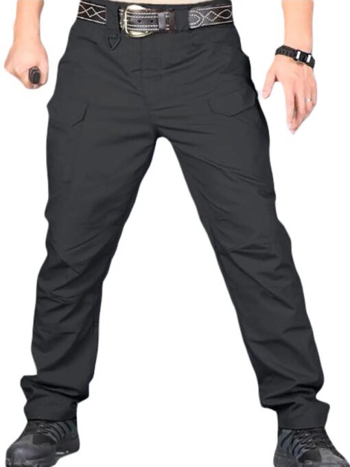 Buy Winkinlin Mens Cargo Pants Zipper Button Slim Fit Trousers Casual Tracksuit Jogger Pants with Pockets online shopping cheap