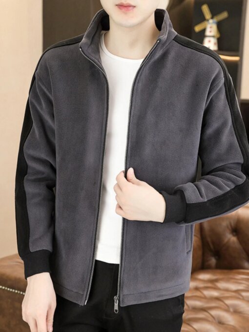 Buy Winter Men Thick Warm Fur Jacket Vintage Faux Suede Leather Coat Business Man Casual Overcoat Loose Fit Cargo Work Jacket A47 online shopping cheap