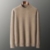 Buy Winter Thickened Men Sweaters 100% GOAT CASHMERE Knitted Pullover MOCK NECK Soft Warmer Full Sleeve Jumpers Male Clothes online shopping cheap