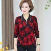 Buy Women Spring Autumn Style Long Sleeve Blouses Shirts Lady Casual Turn-down Collar printing Blusas Tops online shopping cheap