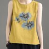 Buy ZANZEA Fashion Printed Blouse Women Summer Sleeveless Tanks Tops Fashion Solid Color Shirt Beach Holiday Blusas Femme Chemise online shopping cheap