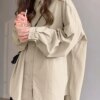 Buy ZANZEA Women Solid Loose Shirt Long Sleeve Blouse Spring Lapel Neck Shirts Buttons Blusas Female Work Tops Baggy Mini Vestido online shopping cheap