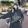 Buy ZAZOMDE Winter Hooded Sweater Men American Style Vintage Fashion Sweater Knitting Lazy Loose BF Jumpers Streetwear Knitwear Men online shopping cheap