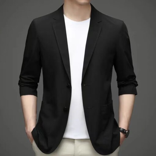 Buy lis2222 Summer suits men's new casual sports tide brand men's clothing set with handsome summer dress online shopping cheap