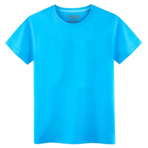 Buy lis2223 spring and summer new casual round neck shirt wild color cotton short-sleeved T-shirt male online shopping cheap