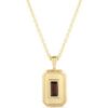 CEO's Deco Baguette Garnet Pendant Necklace buy online shopping cheap sale