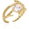Cadie Branch Effect Stone Ring | 18K Gold Plated buy online shopping cheap sale