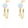 Celine Opal Hoop Earrings | 14K Gold Plated buy online shopping cheap sale