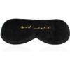 Chessa Velvet Sleep Eye Mask - Black buy online shopping cheap sale