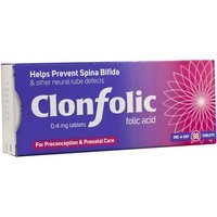 Clonfolic 0.4mg Folic Acid Tablets 3 months (98)