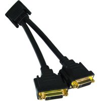 DVI-D M to 2x F Splitter Cable