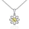 Daisy Necklace Created with Zircondia® Crystals buy online shopping cheap sale
