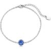 Dark Blue Crystal Anklet Created with Zircondia® Crystals buy online shopping cheap sale