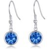 Dark Blue Crystal Drop Earrings Created with Zircondia® Crystals buy online shopping cheap sale