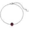 Dark Red Crystal Anklet Created with Zircondia® Crystals buy online shopping cheap sale