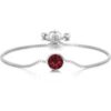 Dark Red Crystal Bracelet Created with Zircondia® Crystals buy online shopping cheap sale