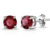 Dark Red Stud Earrings Created with Zircondia® Crystals buy online shopping cheap sale